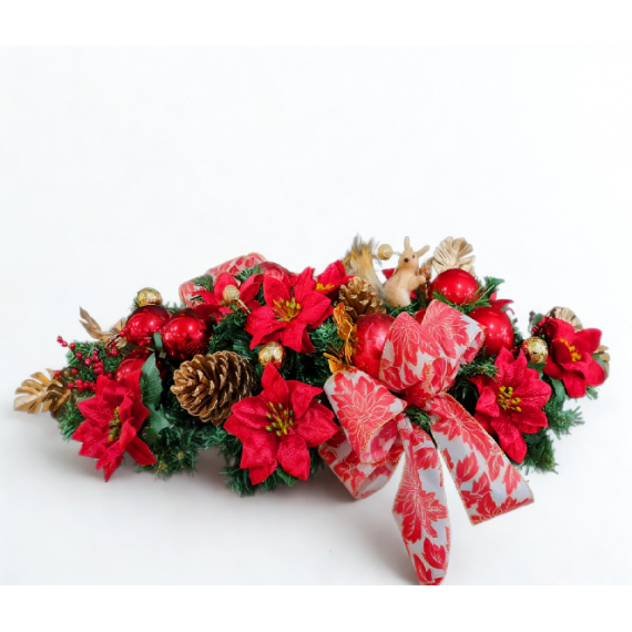 Arranjo de Mesa Natalino Articifial