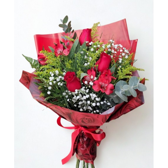 Ramalhete de 3 Rosas .