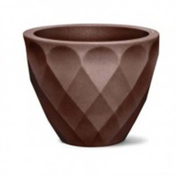 VASO SAFIRA REDONDO TABACO